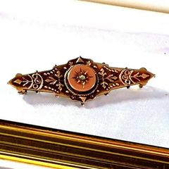 Vintage Hallmarked 9ct Gold Victorian Brooch