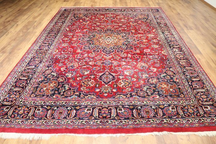P.ersian Mashad Rug 'Signed' 345x248cm (MESH)