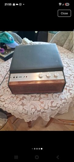 vintage hmv record player