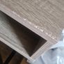 Office desk with 1 drawer light oak color, black Image 5