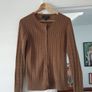Gant Wool Rich Cable Knit Cardigan Size Medium Image 3