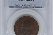 South Africa 1898 1D Penny PCGS MS63RB Rare This Nice