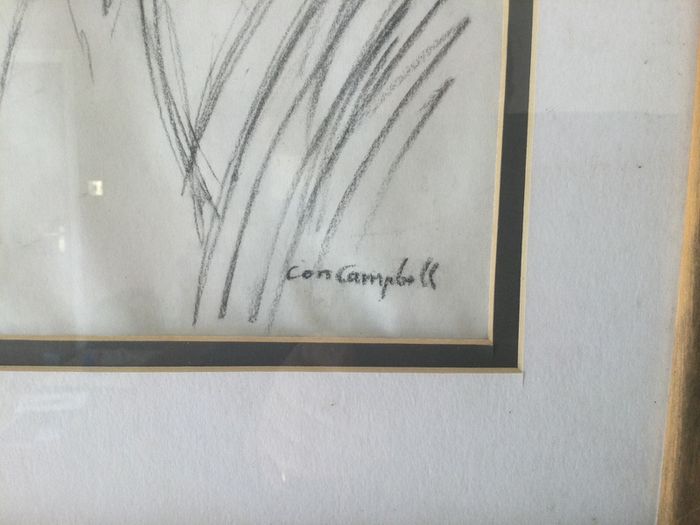 Art - Original Con Campbell , Pencil on Paper. ( Reduced )
