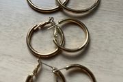3 Pairs Hoop Earrings