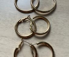 3 Pairs Hoop Earrings