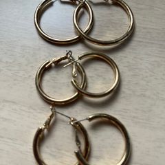 3 Pairs Hoop Earrings