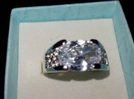 main image for ad Gents Designer 18ct White Gold Filled Ring