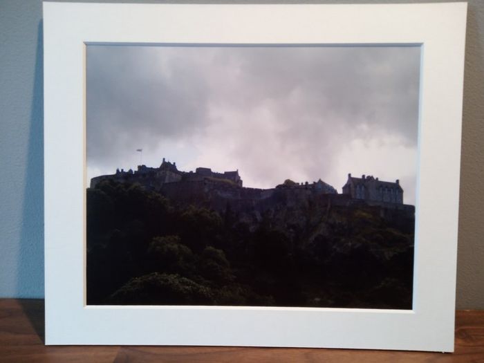 Mounted Original Photography - Edinburgh Castle