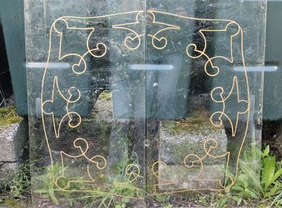 Glass shelves and mirrors