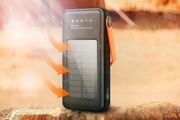 Rising Solar Powered Built In Cable LED Flash Light Power Bank