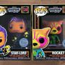 Funko Guardians of the Galaxy Blacklight Bundle (5 Pops & T-Shirt) Image 5