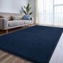 Carpet Rug Living Room Large 120 x 170, Grey for Bedroom Washable Anti Slip Fluffy Shaggy Cream Area Carpets Extra Large for Kids Room Image 7