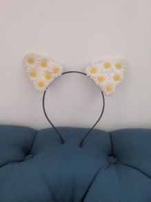 Sunflower cat ears hairband