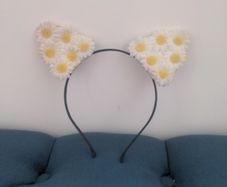 Sunflower cat ears hairband