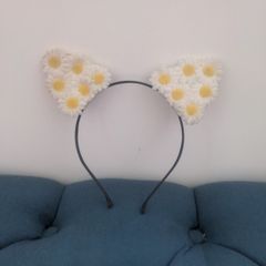 Sunflower cat ears hairband