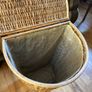 Vintage rattan laundry basket Image 2