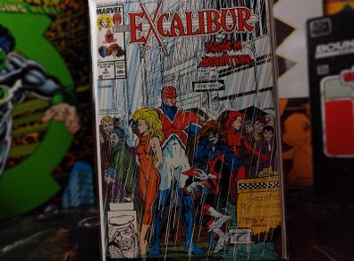 Excalibur ! Issue #8 ! Mayhem in Manhattan ! Clark Kent Appearance !  Copper Age Comic from 1989 ! by Marvel !