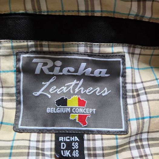Richa toulon leather jacket with hood