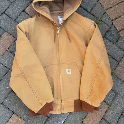 Old Carhartt workwear jacket mens Large