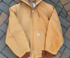 Old Carhartt workwear jacket mens Large