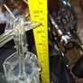 Beautiful 1920s Murano style Spun Glass, a Glass Acorn Basket hanging from a glass stem, Postage Available or Collection Image 4
