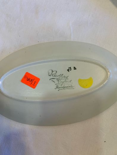 Radford hand painted oval tray