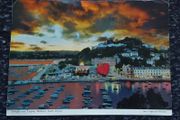 Twilight Over Torquay Harbour , South Devon , England - Giant Postcard