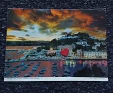 Twilight Over Torquay Harbour , South Devon , England - Giant Postcard