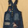 Blue Denim Dungaree Dress Image 3
