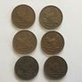 Coins - Eire Pennies X 6 . Image 2