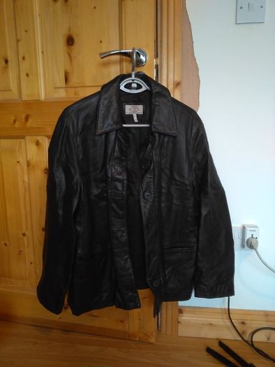 GEORGIO ARMANI black leather women's jacket
