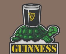 Guinness Retro Style Tortoise Lightbox