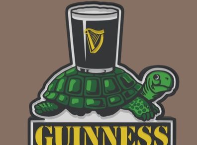 Guinness Retro Style Tortoise Lightbox