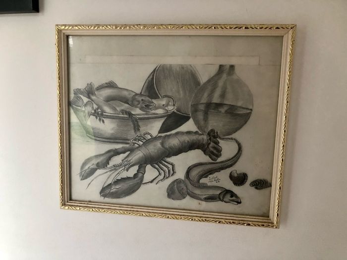 Eye catching sketch in frame