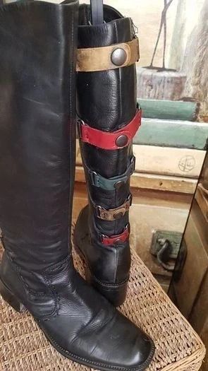 Roby and Pier Italian Leather Boots, Size UK4, EU37 - Wide Fit, AV