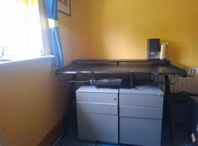 Teenage gamer desk