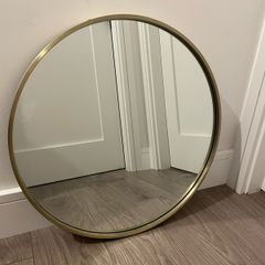 Gold brass mirror 60x60