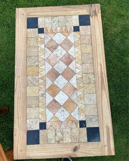 Mosaic Tile Coffee Table & Side Table Set