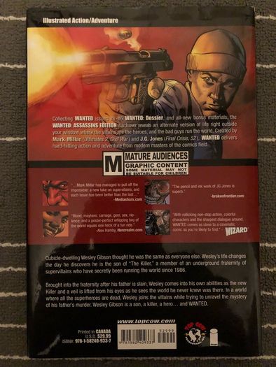Wanted - Mark Millar (Rare Hardcover Graphic Novel)
