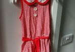 NEXT red and cream playsuit