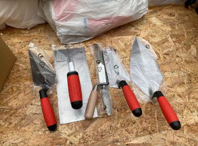 Trowel set, Hawk, Float