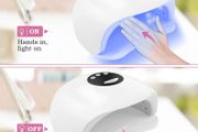 UV Nail Dryer Lamp - Professional Fast Gel Machine Polish Shellac Light Curing Carry Convenient (24 Wattage), White