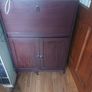 Dark Wood Veneer Writing Bureau Image 2