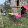 Wooden Playhouse with Slide & Climbing Frame Image 2