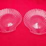 Vintage Arcoroc France Coquillage Clam Shell Clear 20cm Glass Dessert or Salad Plates Image 8