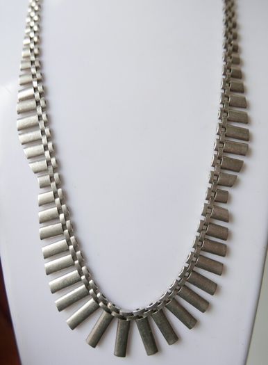 Vintage Cascading Necklace hallmarked 925 Sterling Silver length 17,5"  - 25,1g