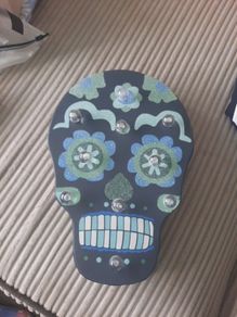 light up hanging sugar skull