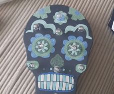 light up hanging sugar skull