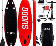 10FT Paddle Boards For Adults Inflatable Stand Up Paddle Board 6 Inch Thick Surfboard Lightweight Non Slip EVA Deck SUP Board Complete Kit 300x76x15cm (FREE POSTAGE)