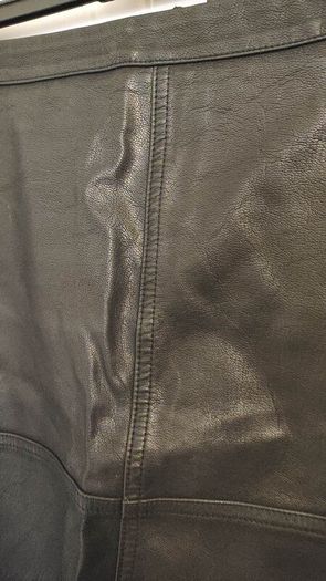 New Look black faux leather skirt, size 10